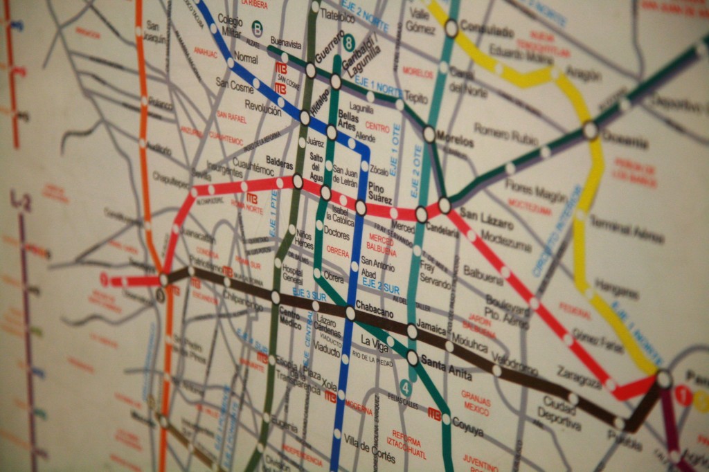 メキシコシティの地下鉄マップ