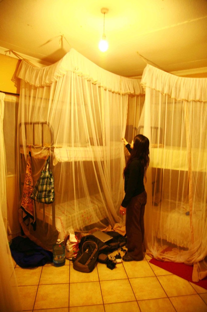 ナイロビのおすすめ宿、ジャングルジャンクションの蚊帳