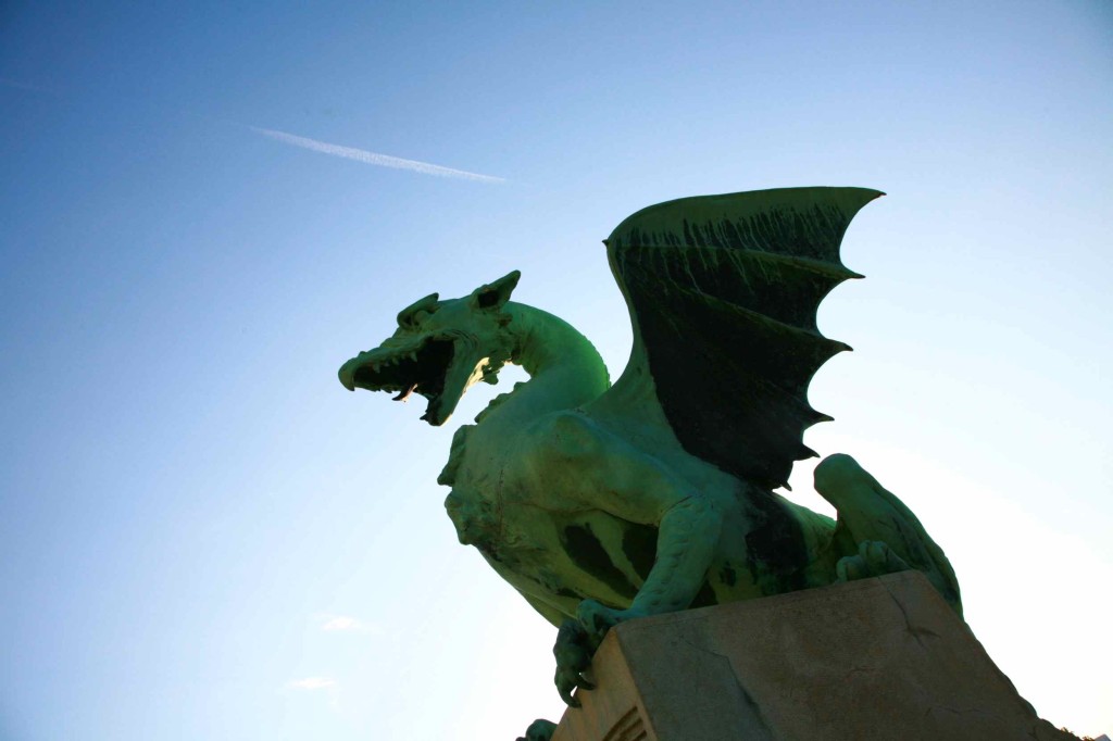 リュブリャナのシンボルはドラゴン。